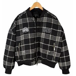 Darc Sport Wolves Club Limited Edition Plaid Bomber Jacket Men’s Size Medium